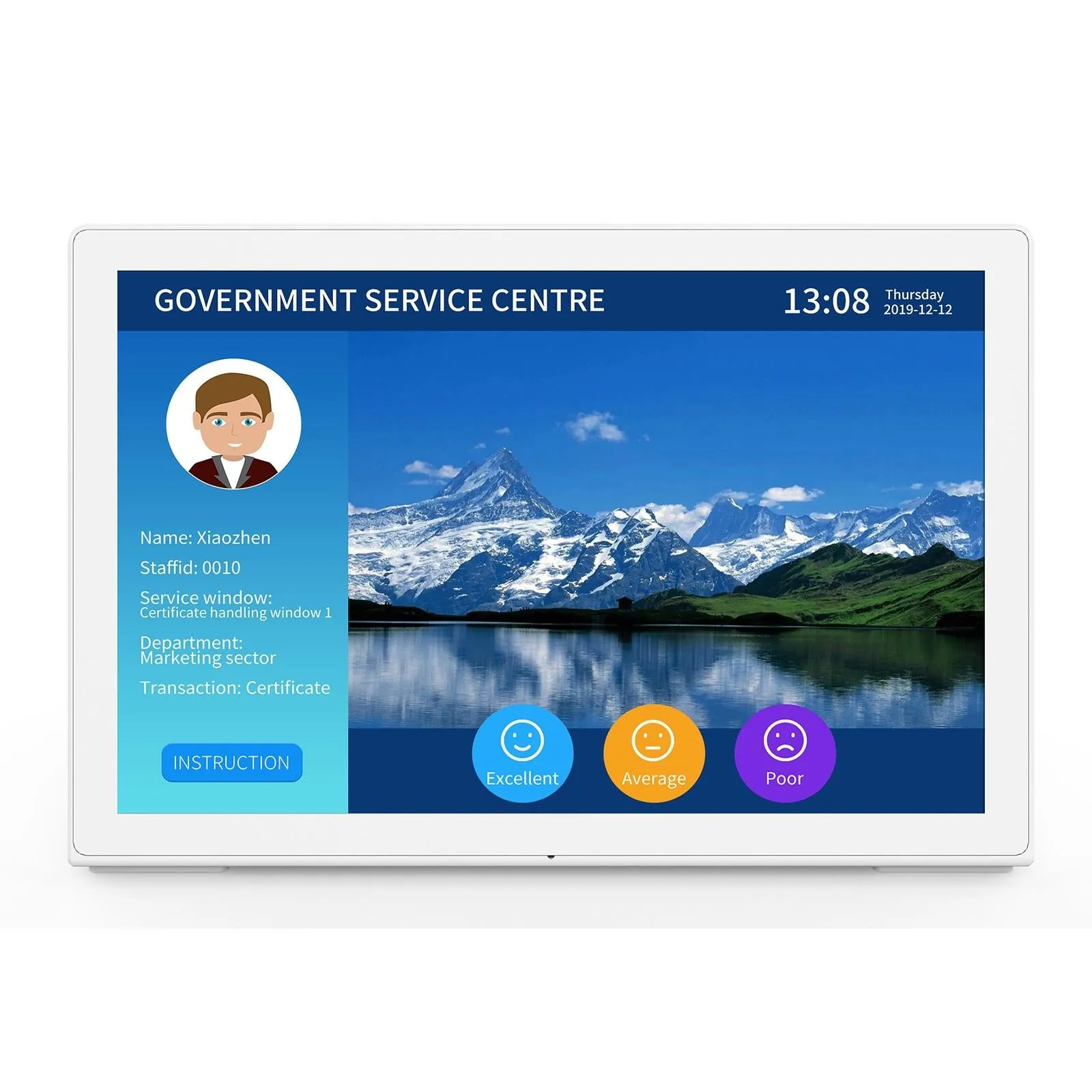 10.1 Inch Lcd Touch All in one Pc 1gb 16gb Android 6.0 Quad Core Tooth Wifi Rj45 Tf Hdmi