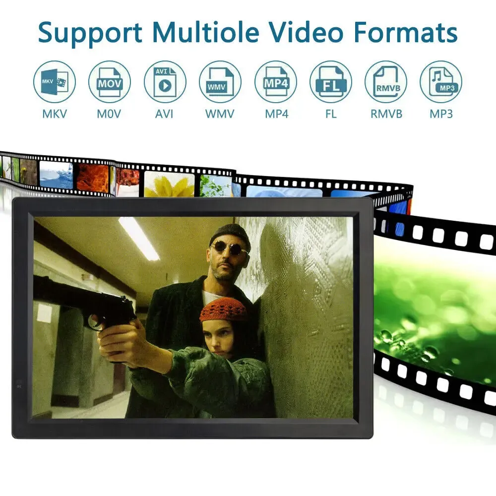 15.4 Portable Car Tv with Digital Dvb T2 and Atsc