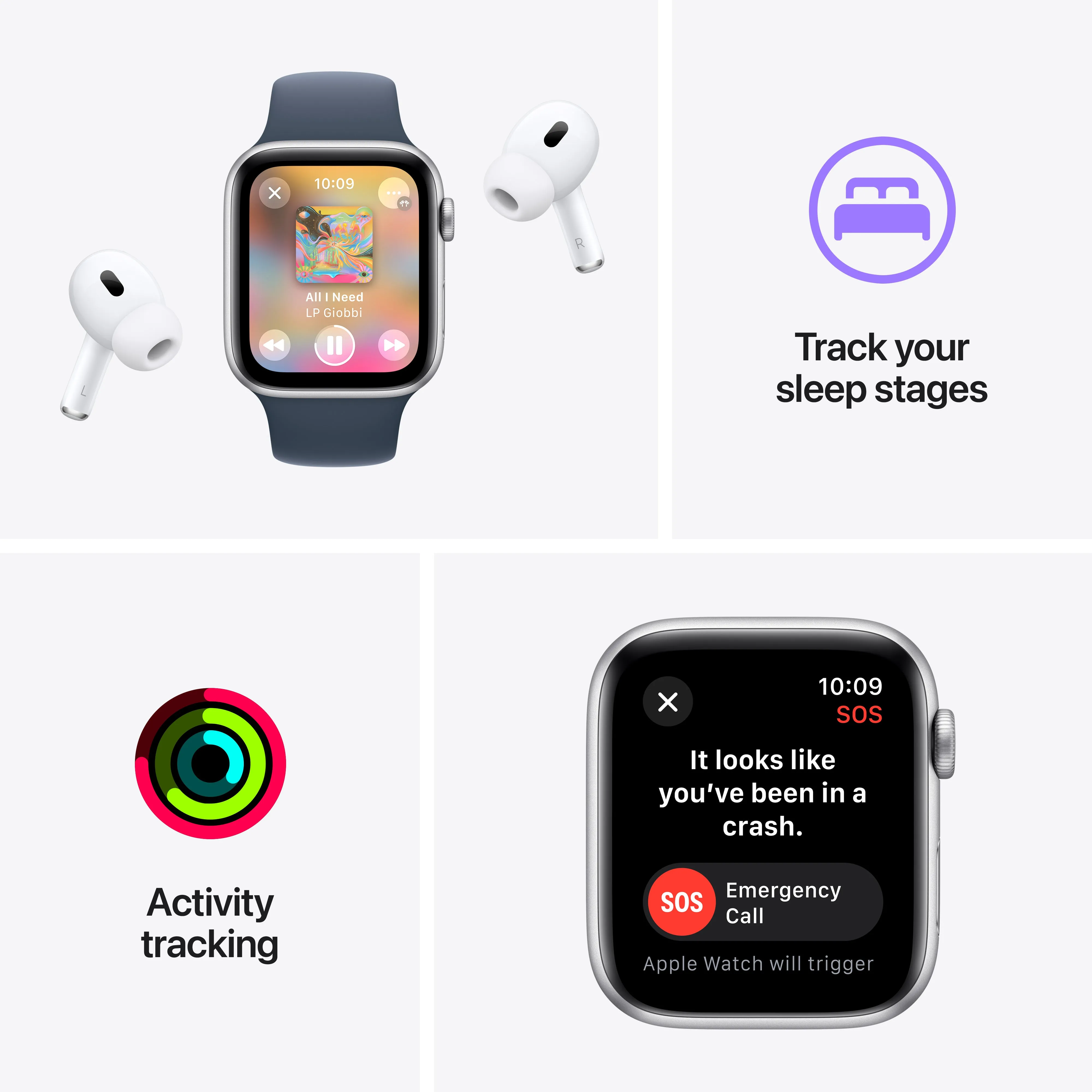 Apple Watch SE Gen 2 (GPS) 40mm / 44mm Aluminium Case with Sport Band
