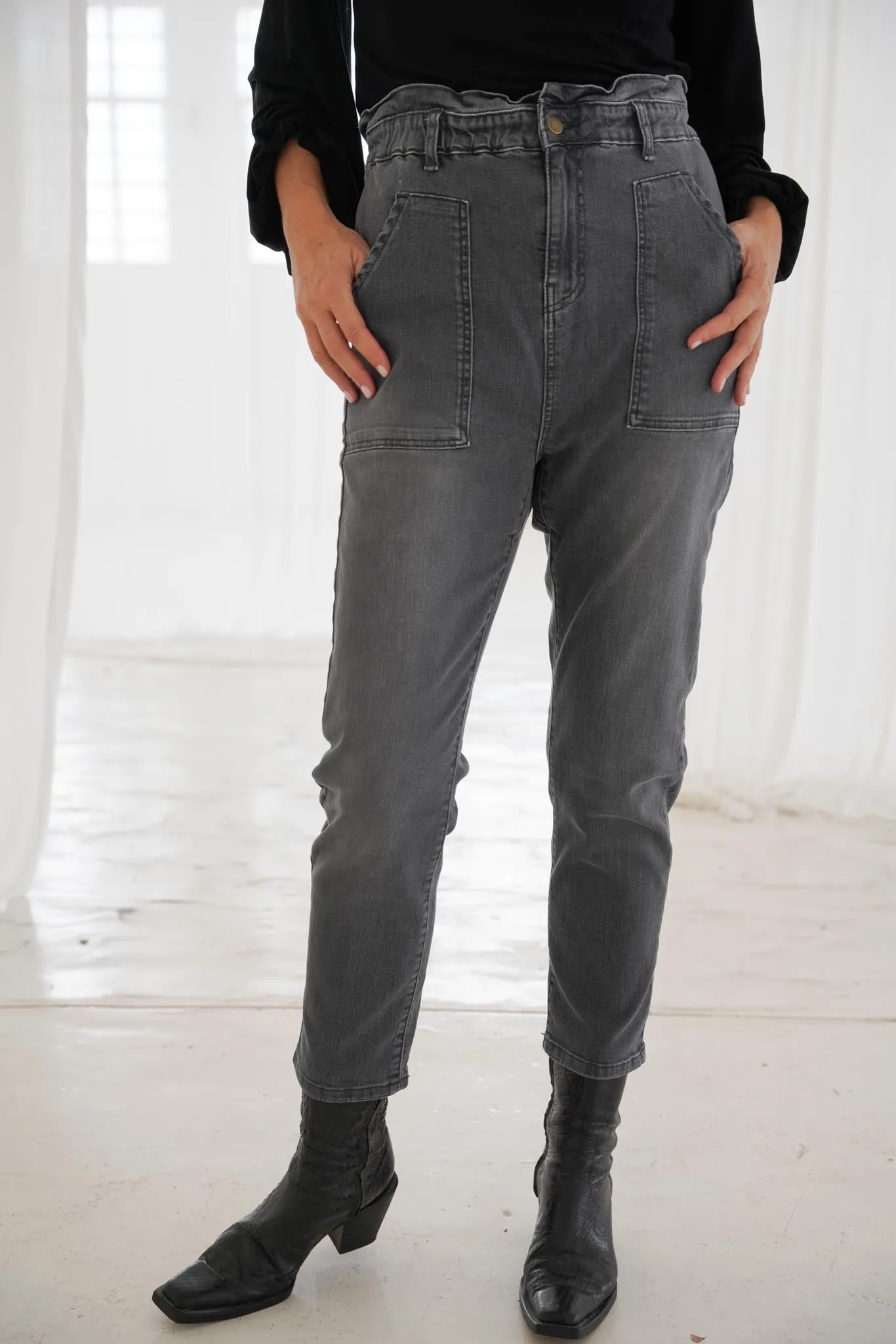 Dark Grey Paper Bag