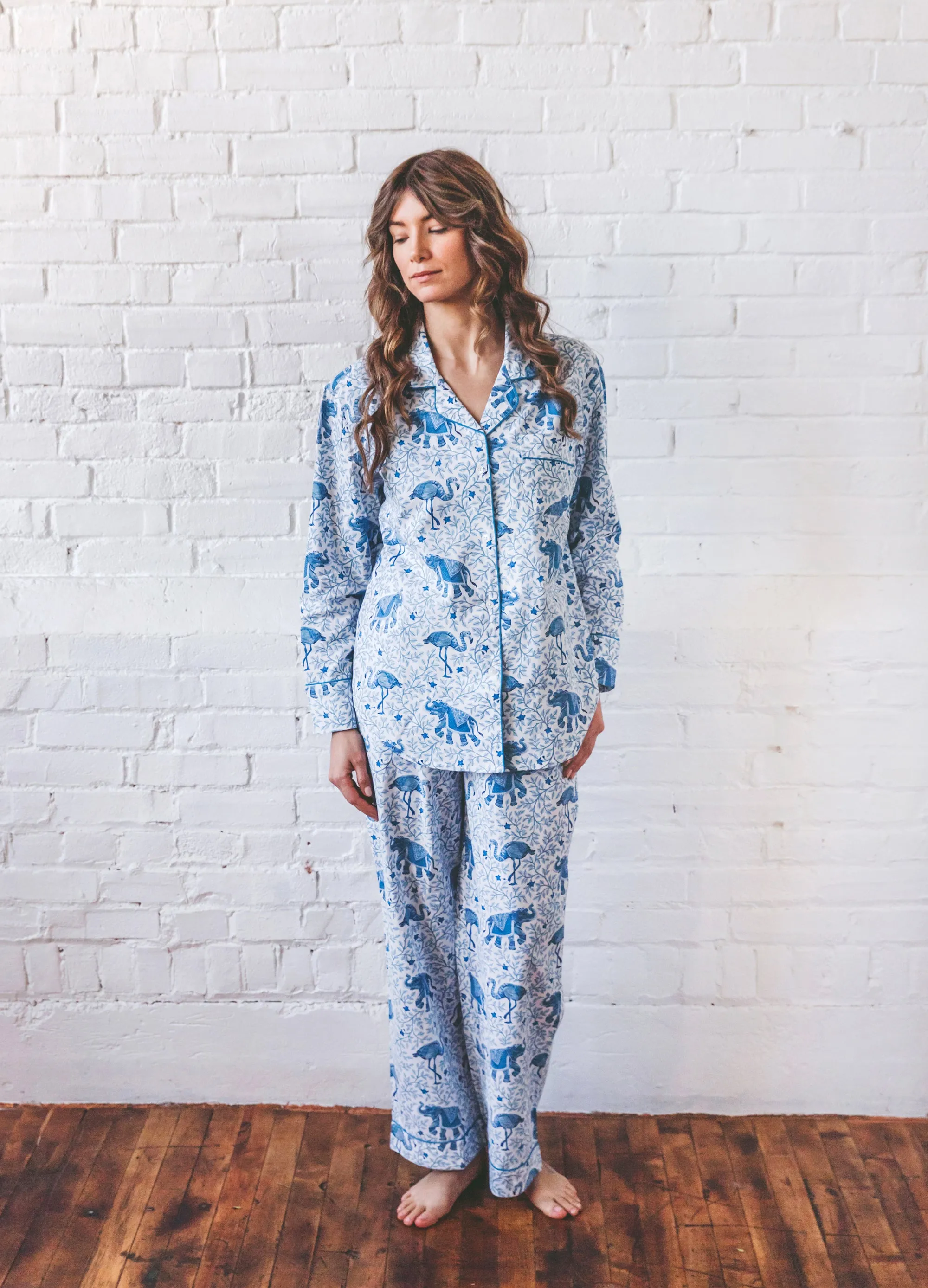 Flamenco - Long Sleep Set - Pale Blue