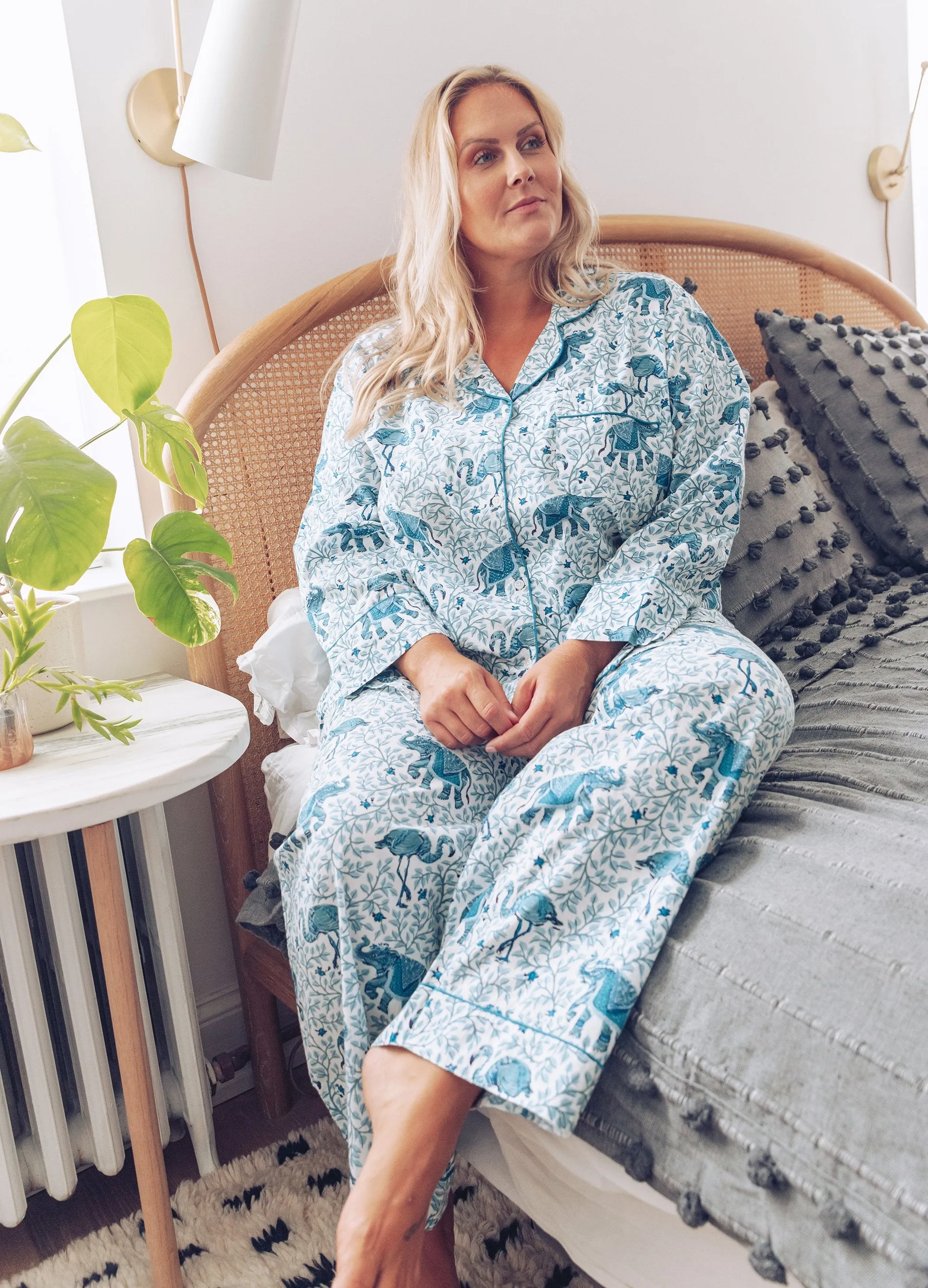 Flamenco - Long Sleep Set - Pale Blue