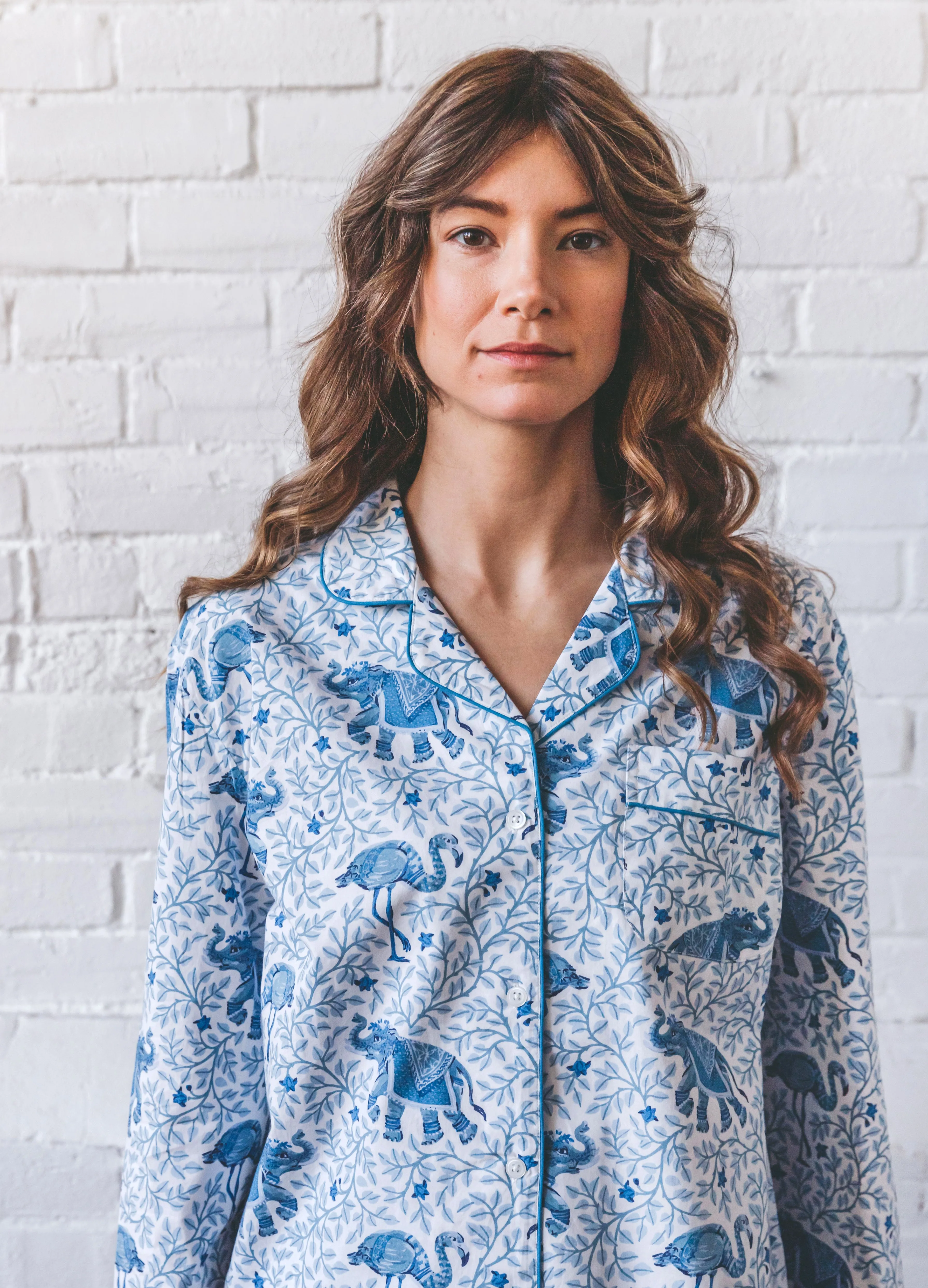 Flamenco - Long Sleep Set - Pale Blue