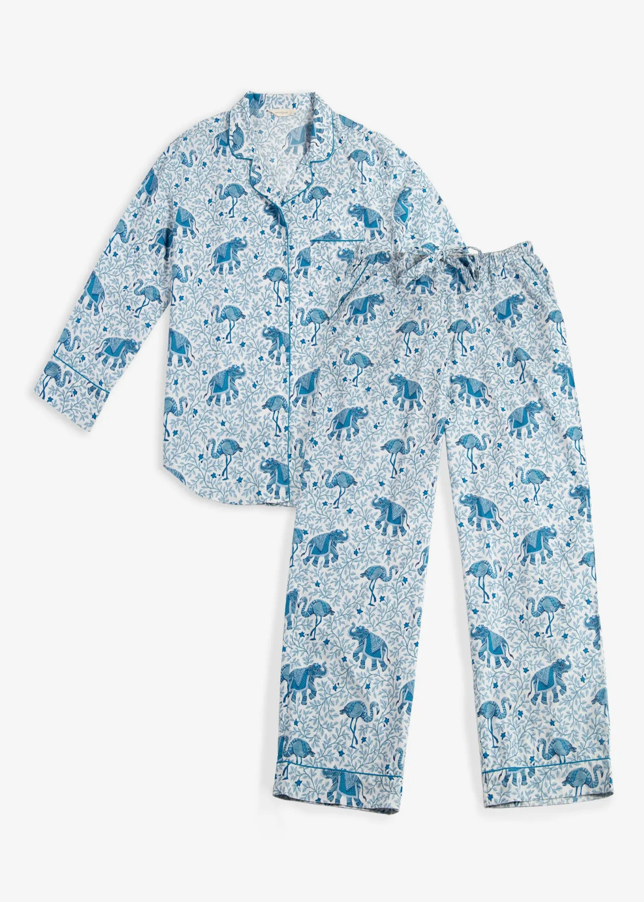 Flamenco - Long Sleep Set - Pale Blue