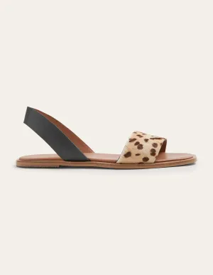Front Strap Sandals-Leopard