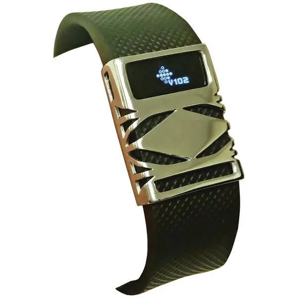 Funktional Wearables GEOCOVER-SILV Geo Cover for Fitbit Charge-Charge HR (Silver)