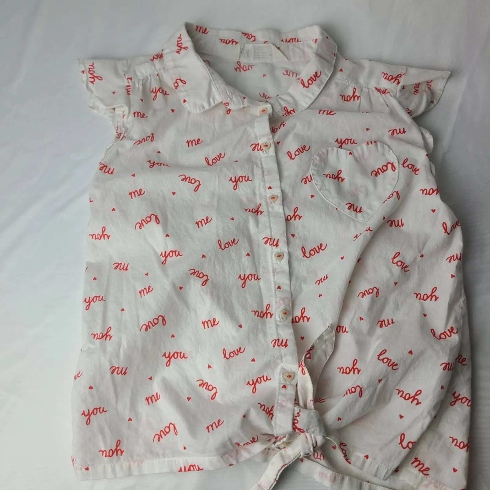 H & M Girls Summer Love Top - 8