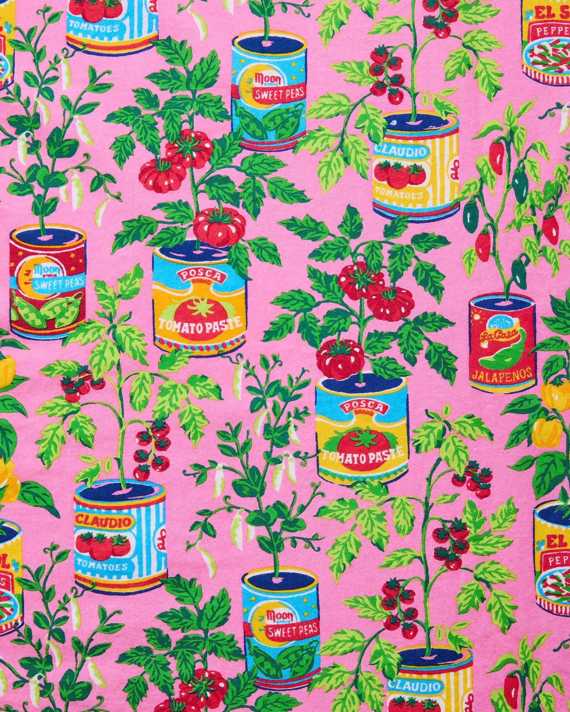 Kitchen Garden - Petite Long PJ Set - Rose