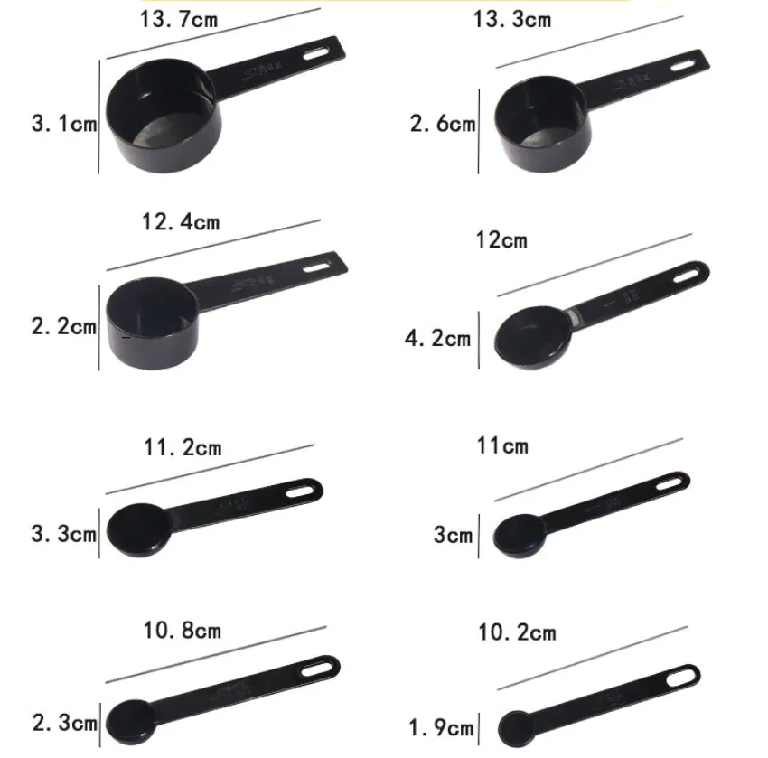 Measuring Cups and Measuring Spoon Scoop Silicone Handle Kitchen Measuring Tool Measuring Cup Spoon Scales Measuring Spoons