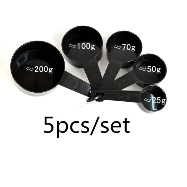 Measuring Cups and Measuring Spoon Scoop Silicone Handle Kitchen Measuring Tool Measuring Cup Spoon Scales Measuring Spoons