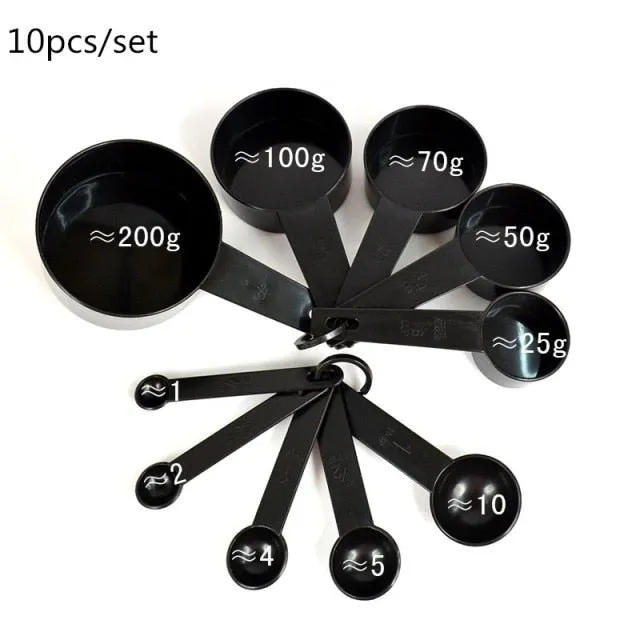 Measuring Cups and Measuring Spoon Scoop Silicone Handle Kitchen Measuring Tool Measuring Cup Spoon Scales Measuring Spoons