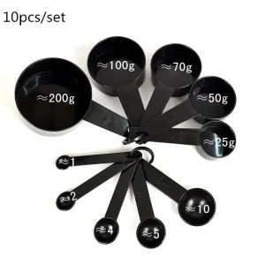 Measuring Cups and Measuring Spoon Scoop Silicone Handle Kitchen Measuring Tool Measuring Cup Spoon Scales Measuring Spoons