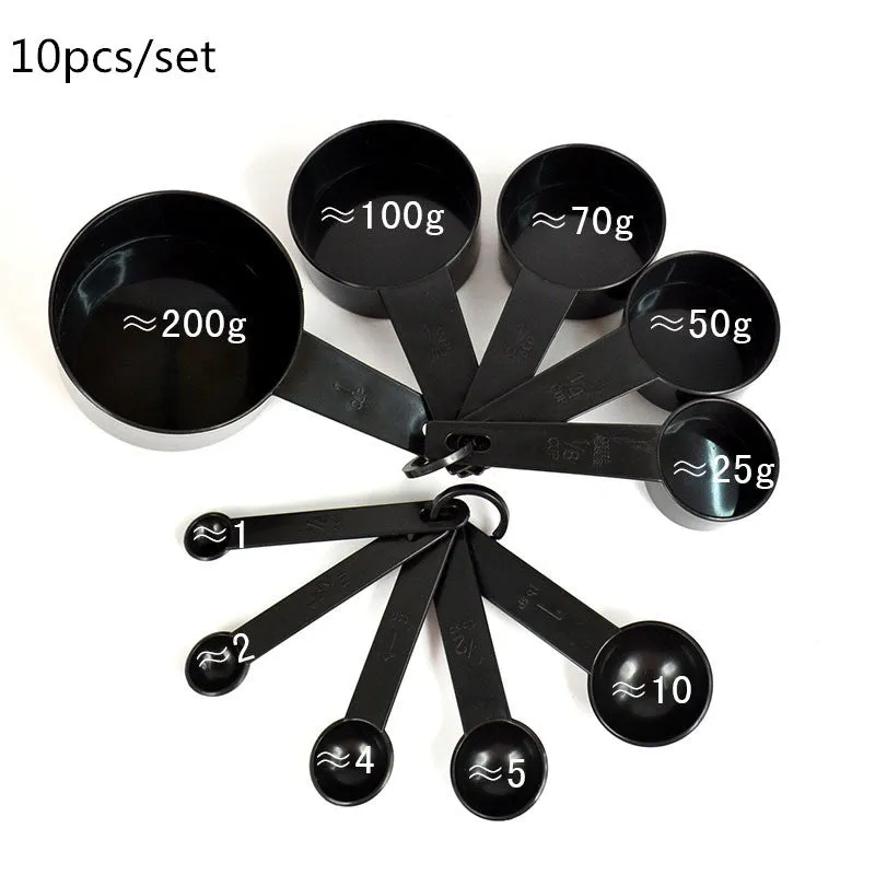 Measuring Cups and Measuring Spoon Scoop Silicone Handle Kitchen Measuring Tool Measuring Cup Spoon Scales Measuring Spoons