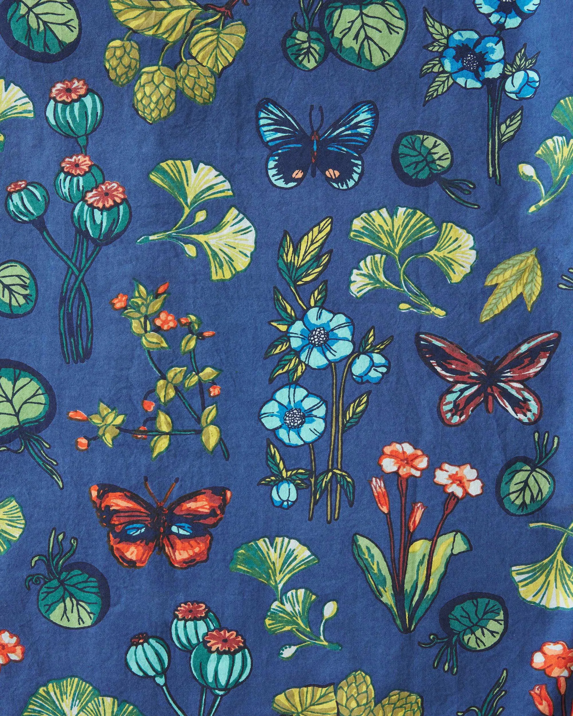 PF x J.McLaughlin Mini Greenhouse - Long Sleep Set - Navy