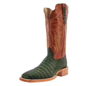 R. WATSON MEN'S NUBUCK OLIVE GREEN CAIMAN