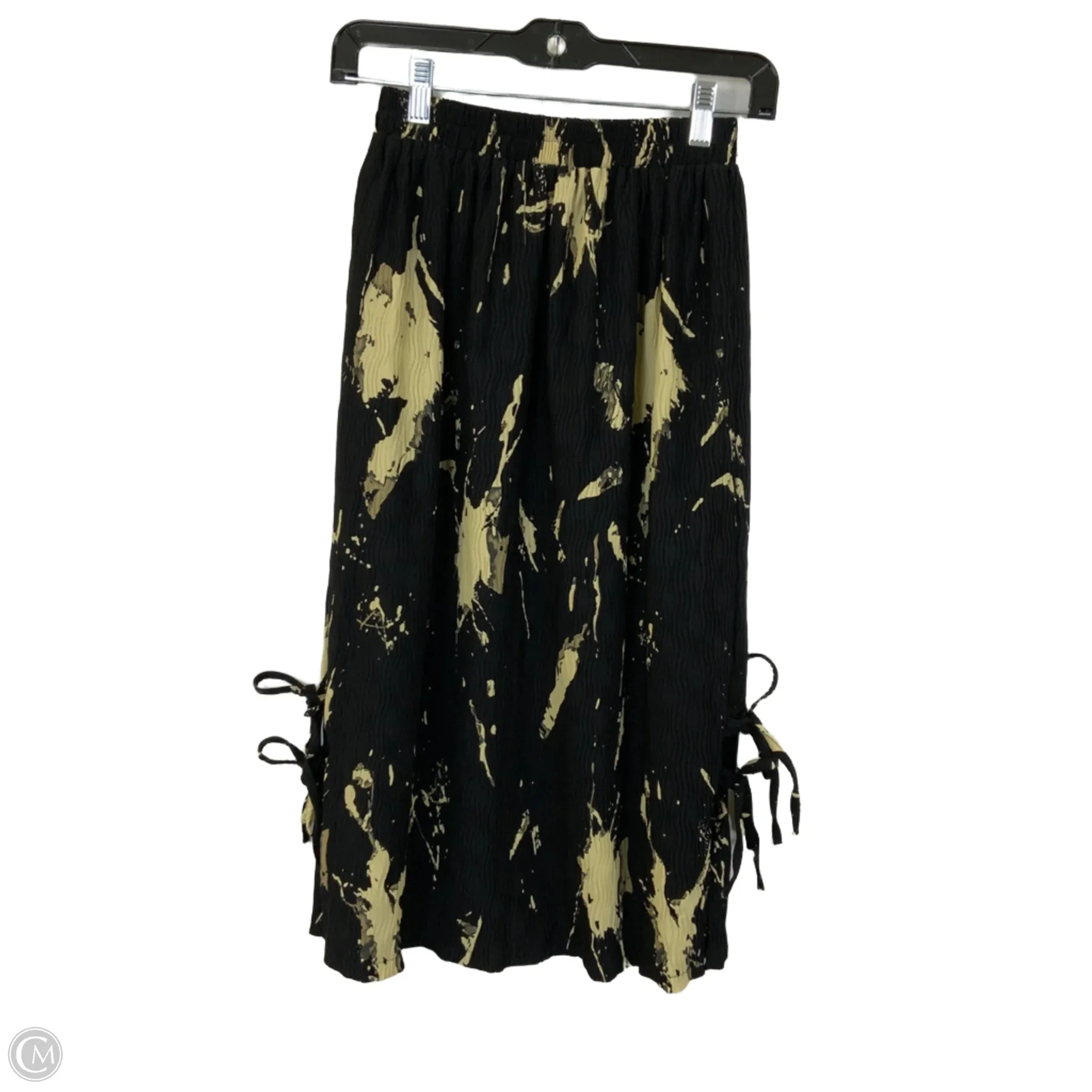 Skirt Midi By Clothes Mentor In Black & Cream, Size: S