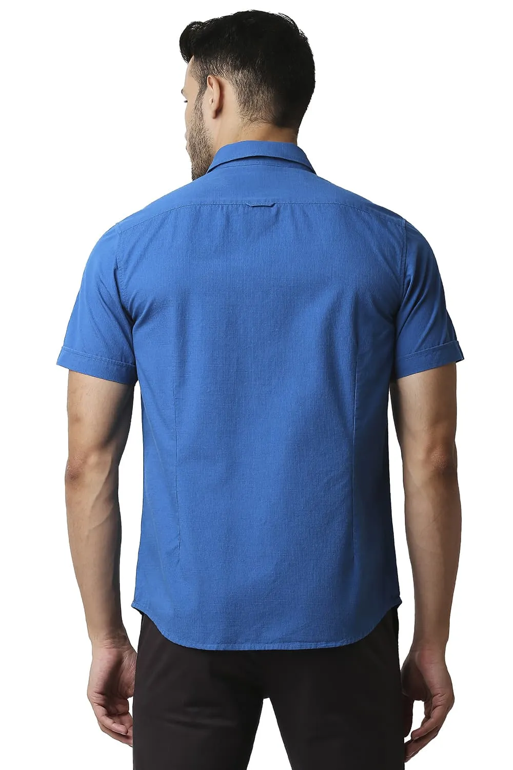 Slim Fit Dobby Halfsleeves Shirt