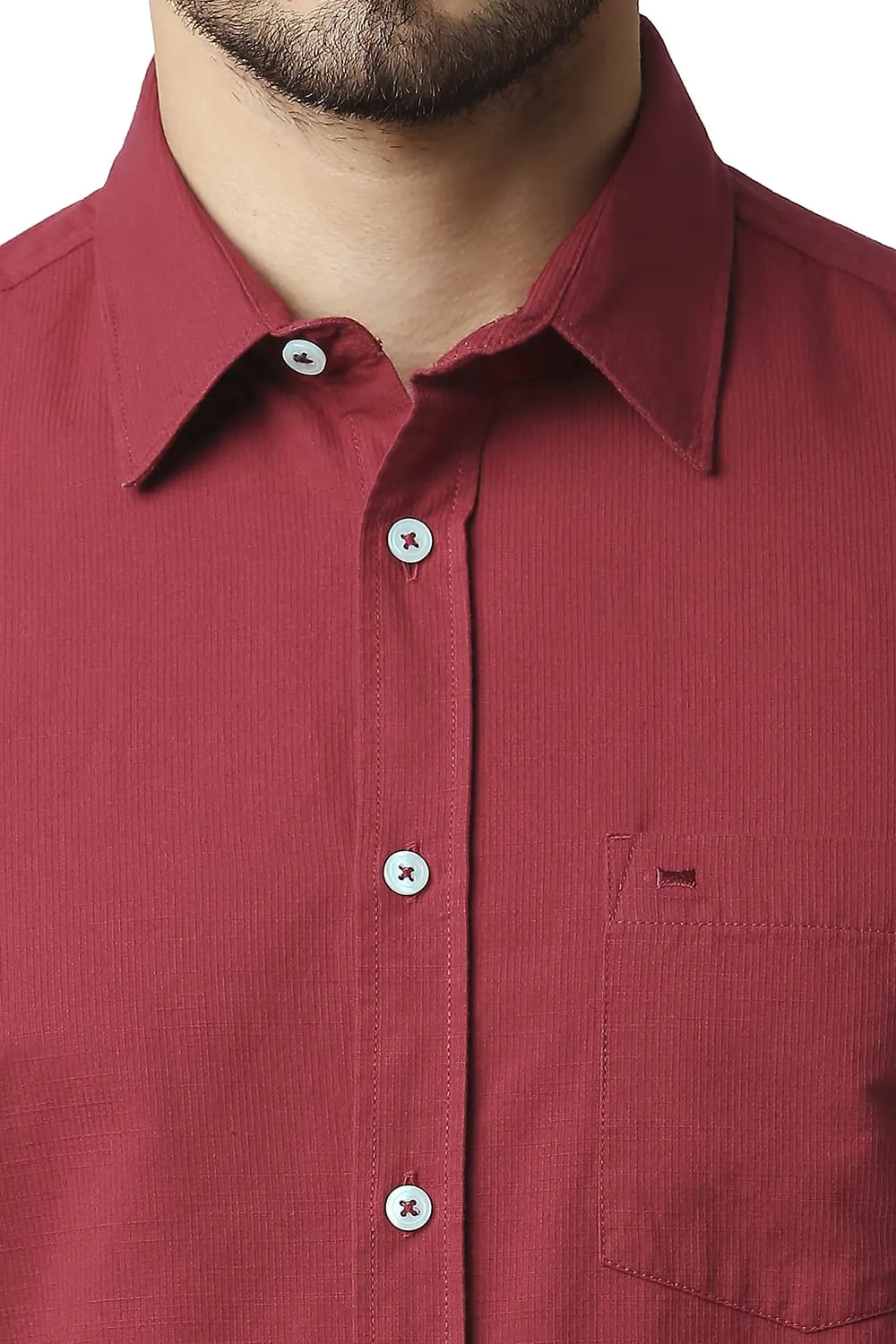 Slim Fit Dobby Halfsleeves Shirt