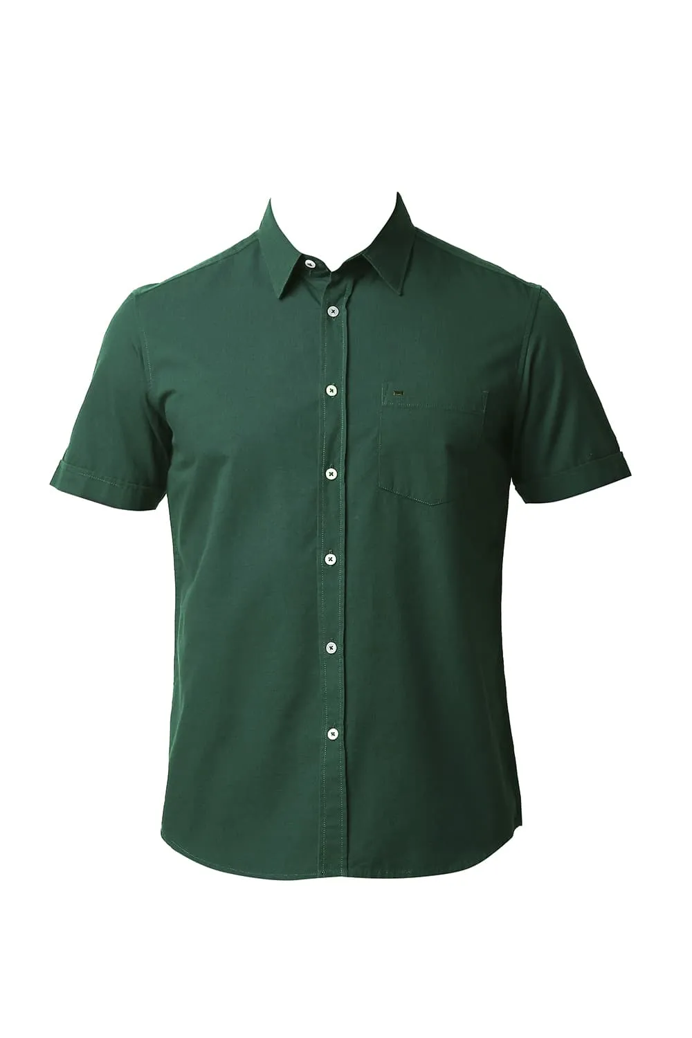 Slim Fit Dobby Halfsleeves Shirt