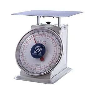 Thunder Group SCSL007 Portion Control 100 lb Scale with Stainless Steel Top Plate and Oversized Dial